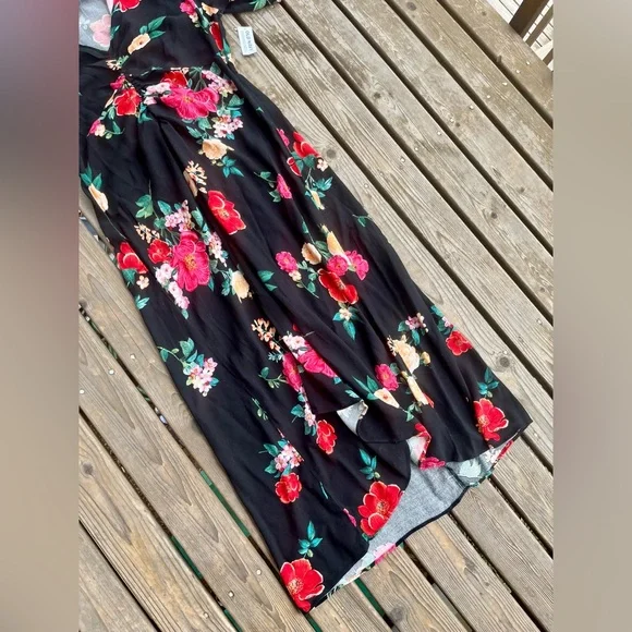 2/$30 💵 Old Navy Crepe Floral Midi Dress NWT - Picture 5 of 11